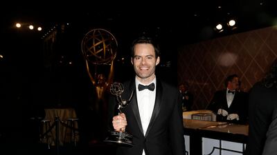 Bill Hader poses with his Outstanding Lead Actor in a Comedy Series award for 'Barry' Reuters