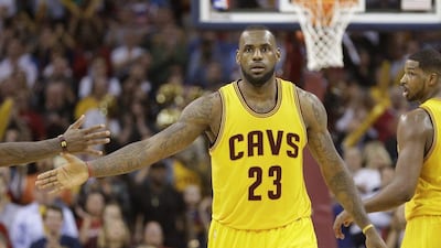 LeBron James will have to get the Cavaliers to the NBA finals without Kevin Love and Kyle Irving. Tony Dejak / AP Photo