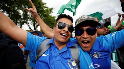 India fans before the match. Reuters