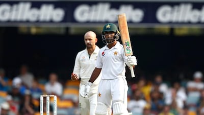 Asad Shafiq of Pakistan celebrates after reaching his half century. Getty
