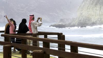 7th: Oman. Visitors take pictures during their visit to Mughsail Beach in Salalah. Randolph Caguintuan / Reuters