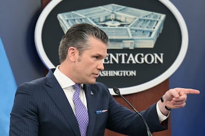 US Secretary of Defence Pete Hegseth accused Nato partners of dragging their feet on offering help in the war. AFP