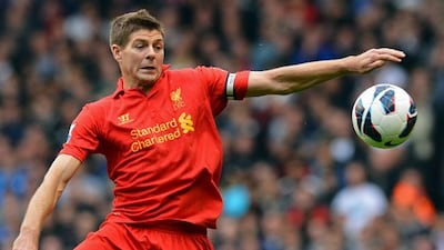 MIDFIELD: It was an emotionally charged day for the Liverpool captain. Steven Gerrard scored the home side's goal and acknowledging the 96 fans who died at Hillsborough, which included his cousin, by pointed to the sky. It was a man-of-the-match display f???
