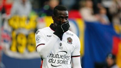 Nice's Mario Balotelli looks on during their loss to Caen on Sunday. Charly Triballeau / AFP / November 6, 2016