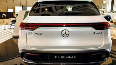 The Mercedes-Benz EQC had its UAE launch at the conference. Victor Besa / The National