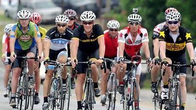 After retiring for a second time in 2011, Lance Armstrong, centre, in black, still occasionally rode in small events or charity rides such as this one in Pleasant Grove, Ala., on April 27, 2012.