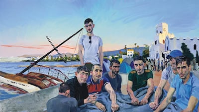 ‘Refugees 4’ by Liu Xiaodong (2015). Courtesy of the artist and Massimo De Carlo