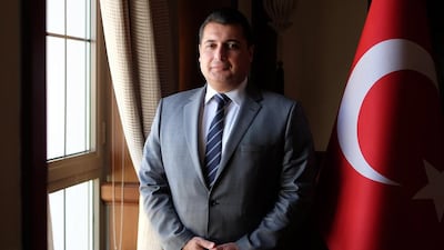 The new Turkish ambassador to the UAE, Can Dizdar, at his office in the Turkey embassy in Abu Dhabi on November 28, 2016. Delores Johnson / The National