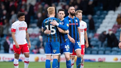 Ian Henderson of Rochdale after the League One match against Rotherham United at Spotland Stadium. Getty Images