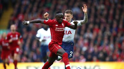 Southampton 0 Liverpool 3, Friday, 10.45pm UAE time. Liverpool are not at their best at the moment but have managed to keep the pressure on Manchester City. They continue that here as Sadio Mane, pictured, enjoys a productive evening against his former side to put the Merseyside club back at the top of the Premier League table. Getty