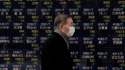 Global stocks are set to climb for a fourth month on solid economic data and new plans from the US administration to boost spending. AFP Photo