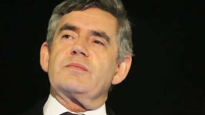 Prime Minister Gordon Brown attends the launch of the UK Council for Child Internet Safety at the Science Museum in London on Sept 29, 2008. Mr Brown bolstered his cabinet today with the appointment of the EU trade commissioner Peter Mandelson, an experienced politician with an international profile.