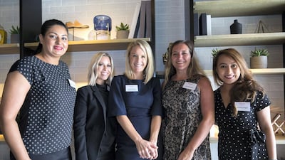 Louise Karim with her team. Leslie Pableo / The National