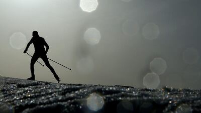 An athlete competes in the Men’s 50 km Mass Start Free during Day 16 of the Sochi 2014 Winter Olympics at Laura Cross-country Ski & Biathlon Center on February 23, 2014 in Sochi, Russia. Julian Finney/Getty Images