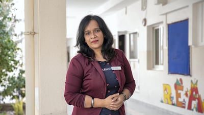 Shiny Davison, director of learning at Gulf Model School in Dubai. Setting up an isolation room was a challenge, she said.