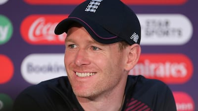 England's captain Eoin Morgan attends a press conference ahead of the Cricket World Cup final. AP Photo