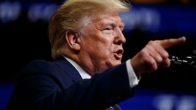 US President Donald Trump said he called off the strikes on Iran because it would not have been proportionate to shooting down an unmanned drone. AP Photo