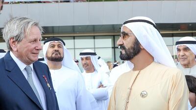 Sheikh Mohammed bin Rashid attends Dubai World Cup Carnival.