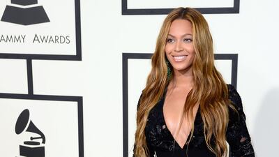Beyonce, in Proenza, arrives at the 57th annual Grammy Awards held at the Staples Centre in Los Angeles, California, on February 8, 2015. EPA