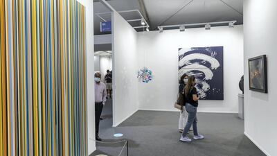 Dubai's Custot Gallery sold a work by Greek artist Sophia Varia for $100,000.