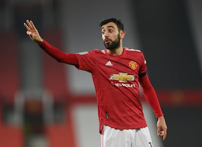 Manchester United's Bruno Fernandes. Reuters
