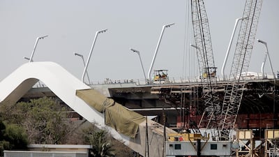 The bridge on October 11, 2010, a day before it was set to open on October 12, 2010. The National