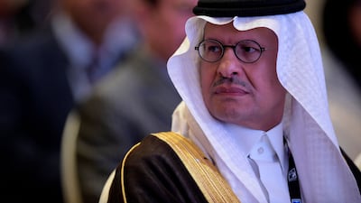 Saudi Energy Minister Prince Abdulaziz bin Salman. The kingdom's crude production rose by 236,000 barrels per day to 11.05 million bpd in August. AFP
