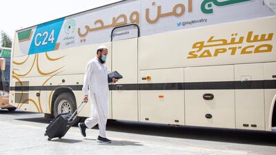 A pilgrim arrives in Makkah, Saudi Arabia. EPA