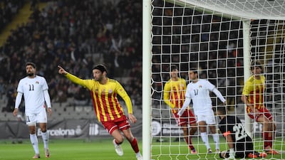 Ilya Sanchez of Catalonia celebrates scoring during the friendly against Catalonia. Getty Images