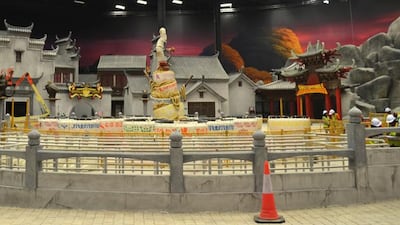 Kung Fu Panda land at Motiongate Dubai. Courtesy of Motiongate Dubai