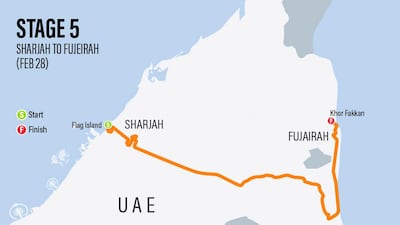 Stage 5 (181km): Sharjah Stage - sprint stage starting at Flag Island, ending at Khor Fakkan