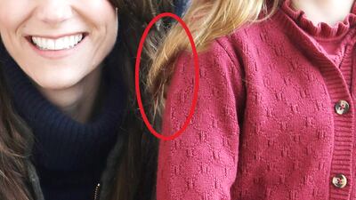 There were also peculiarities over the alignment of the Princess of Wales's face and Princess Charlotte's hair