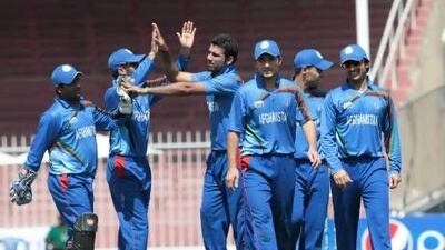 The Afghanistan bowlers restricted Scotland to 199 for eight in their 50 overs at Sharjah Cricket Stadium. Jeffrey E Biteng / The National