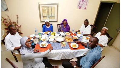Yasmine Diane, 22, third left, having iftar with her parents at their house in Abidjan, Ivory Coast on June 19, 2016. Diane, a law student at Felix Houphouet Boigny university, says: “Ramadan is very important for all Muslims because it is a great time to be a little closer to God through constant prayer and acts of sharing.” Photo by Thierry Gouegnon