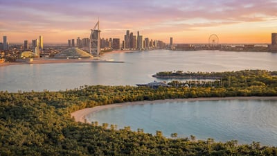 The island features private villas, beachfront residences and estate plots. Photo: Dubai Sotheby’s International Realty