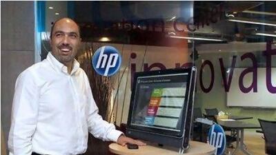 Salim Ziade, the general manager of HP's personal systems group for the Middle East, says the company plans to go head-to-head against Apple's tablet computer. Jeffrey E Biteng / The National
