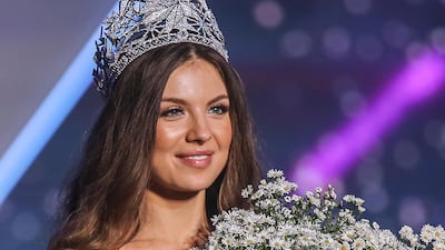 Maya Reaidy wore a gown by Nicolas Jebran. Photo / EPA