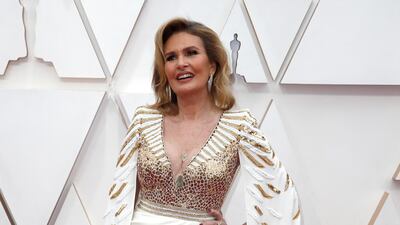 Youssra in Zuhair Murad on the red carpet during the Oscars arrivals at the 92nd Academy Awards in Hollywood, Los Angeles. Reuters