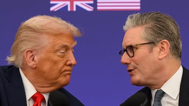 US President Donald Trump and UK Prime Minister Keir Starmer meeting in September 2025. Getty