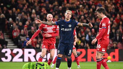Handled in own box in opening 10 minutes but referee waived away Boro appeals. Saw shot straight at keeper spilled by Glover but Palmer failed to finish. Nowhere near enough impact from World Cup winner who cost Chelsea more than £100m and was hooked in second half. AFP