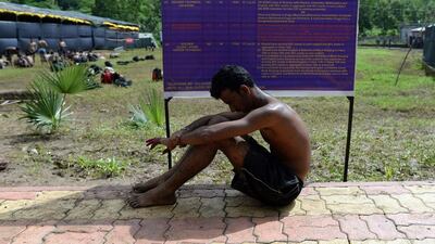 An army recruitment rally in Virar district. Indranil Mukherjee / AFP