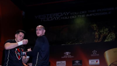 Groves with trainer Shane McGuigan. Action Images via Reuters