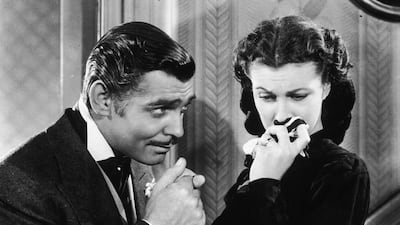 Clark Gable and Vivien Leigh in 'Gone With The Wind'. Getty Images