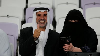 Al Jazira fans before the match. Reuters