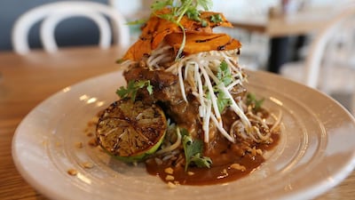 Arnel, who is trained as a fine-dining chef, creates all of the cafe’s dishes. Pawan Singh / The National