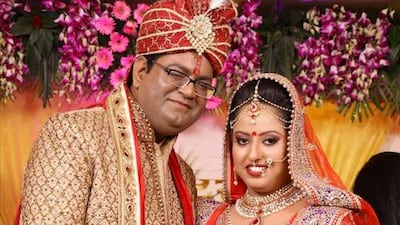 Kartik and Shruti Arora, who met on Woo. Courtesy Woo