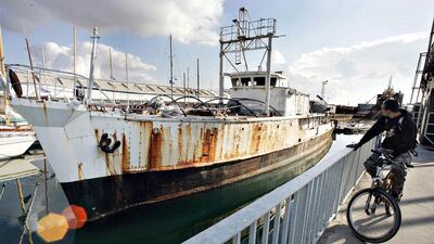 The famous ship of Captain Jaques Cousteau, the Calypso, has been made like new, 20 years after it sunk. (Derrick Ceyrac / AFP)