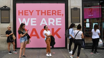 Retail stores have begun to re-open their doors across the UK after three months of lockdown. EPA