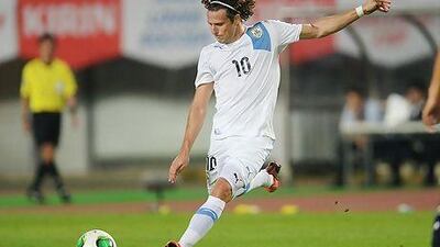 Diego Forlan of Uruguay.