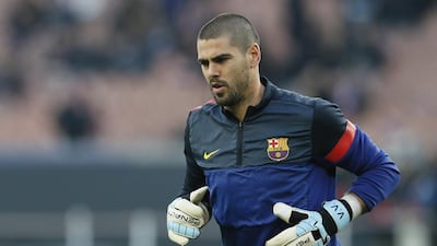 Victor Valdes played 387 La Liga matches with Barcelona from 2002-2014. Kenzo Tribouillard / AFP